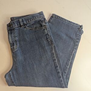 LAUREN Ralph Lauren Capri Jeans Womens Blue Medium Wash Denim Size 10